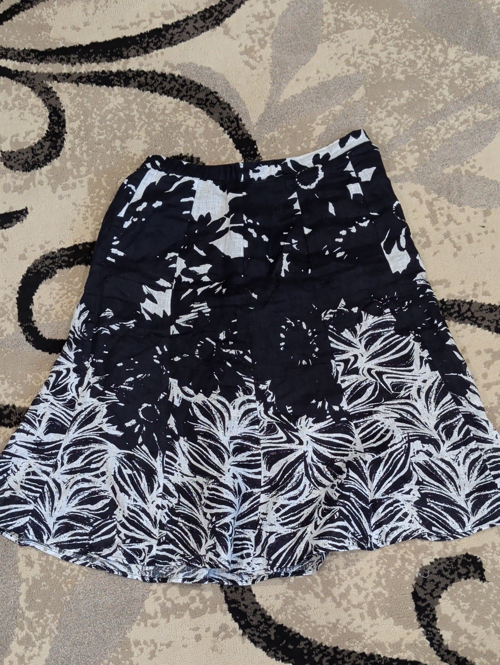 Fitted Top Flared Bottom Skirt